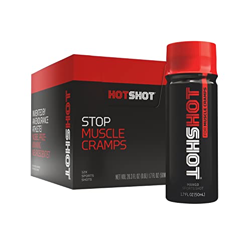 HOTSHOT Sports Shot Muscle Cramp Relief, All Natural Liquid Sports Drink, Scientifically 