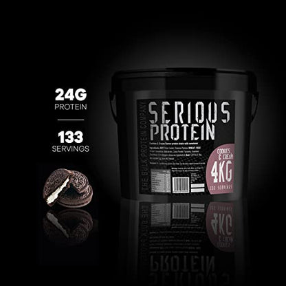 The Bulk Protein Company - SERIOUS PROTEIN - Protein Powder - 4kg - Low Carb