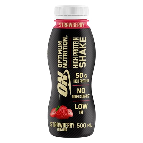 Optimum Nutrition High Protein Shake Bottles, Ready To Drink Healthy Snacks, No added 