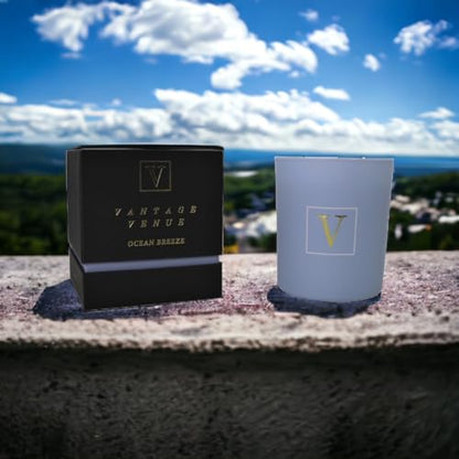 Vantage Venue - Premium Quality Wooden Wick Scented Candles - Aromatherapy Soy Wax Candle
