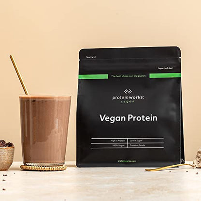 Protein Works - Vegan Protein Powder - Plant Based Protein Shake - Vegan Blend - Gluten Free - 66 Servings