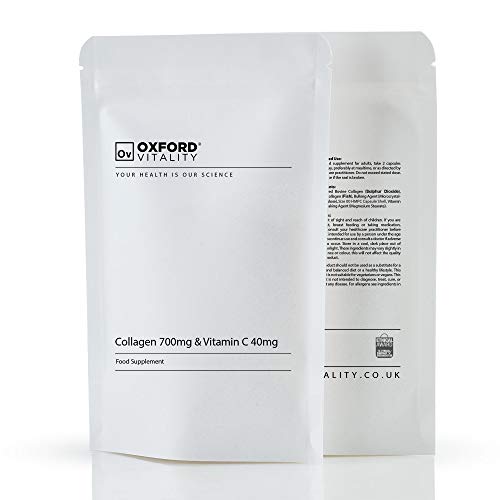 Collagen and Vitamin C Capsules - High Strength and Quality - Oxford Vitality (365)