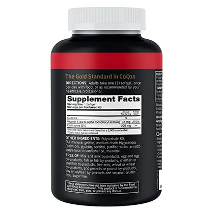 Qunol CoQ10 200mg Softgels, Ultra CoQ10 - Ultra High Absorption Coenzyme Q10 Supplem