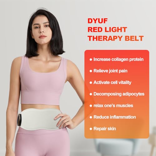 Red Light Therapy Belt Vibrating for Muscle Recovery and Pain Relief