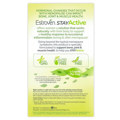Estroven Stay Active, Fast-Acting Joint Support in Less Than 7 Days for During and After Menopause