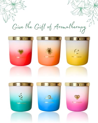 Inspired Picks Refreshing Green Candle - Wood Sage & Sea Salt w/Gold Stemmed Leaves Symbol