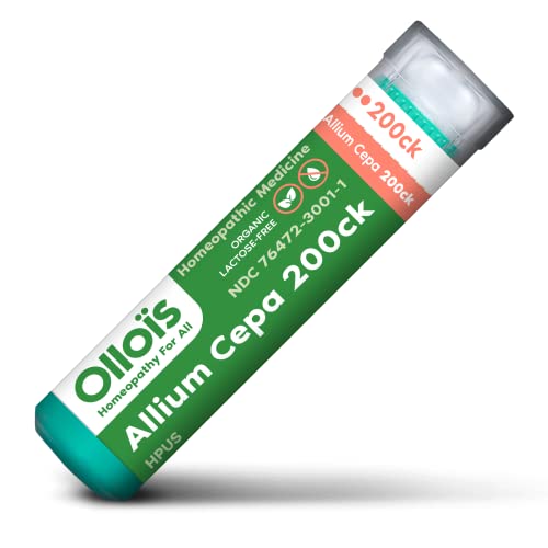 OLLOIS Allium Cepa 200ck Organic & Lactose-Free Homeopathic Medicine, 80 Pellets (Pack of 1)