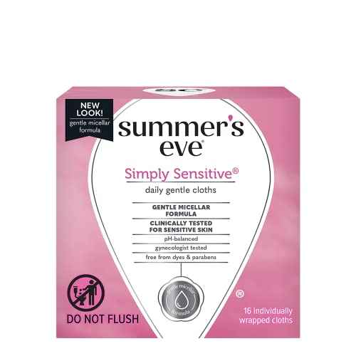 Summer's Eve Cleansing Cloth Simply Sensitive, 3 Count