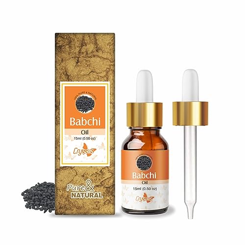 Crysalis Babchi Oil | Pure & Natural Undiluted Cold Pressed Carrier Oil - 15ml/0.50 fl oz