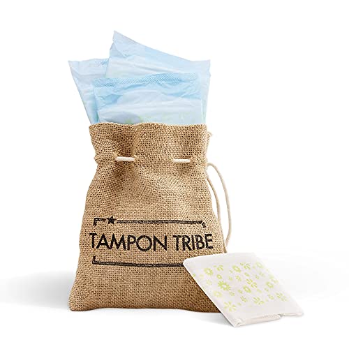 Tampon Tribe - Organic Cotton Pads with Wings for Women, Chemical-Free Breathable Sanitary Pads