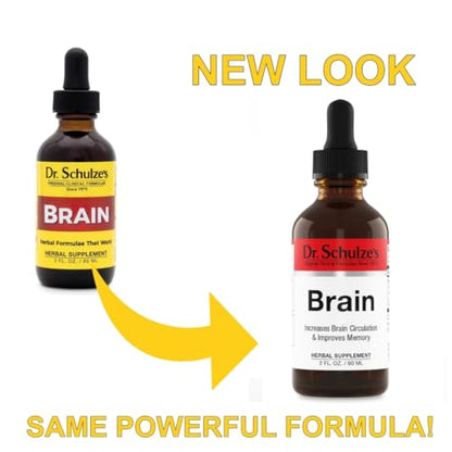 Brain Formula 2 oz. - Vegan and Wild-Harvested - Stimulates Circulation and and Improved