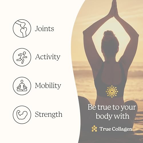 True Collagen Joint Peptides - Pack of 500ml, Berry Flavour - Dietary Supplements with Turmeric & Green Tea Extract