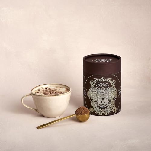 Ancient + Brave - Cacao + Collagen Powder 250g - Peruvian Raw Cacao Hot Chocolate with Grass-Fed Hydrolysed Bovine Collagen