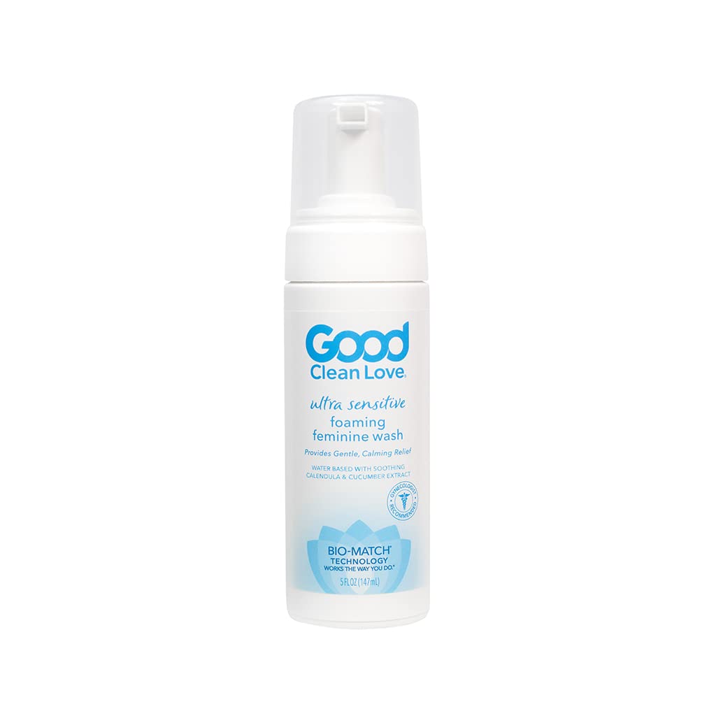 Good Clean Love Ultra Sensitive Foaming Feminine Wash, pH-Balanced Vaginal Soap for Women