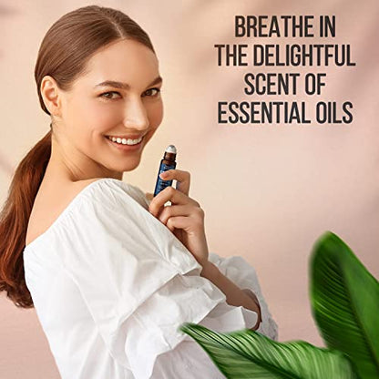 Stress Ease Essential Oil Roll On Blend 10ml - Natural Stress Relief Essential Oils Roll