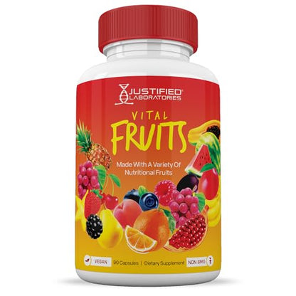 (Set of 2) Vital Fruits and Veggies Supplement Red & Green Superfoods Whole Food