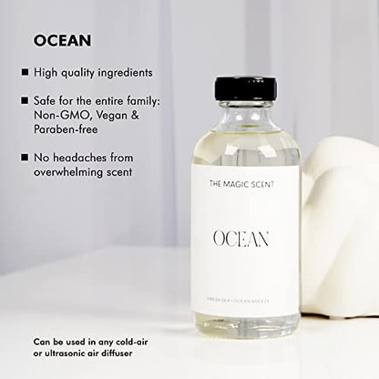 The Magic Scent"Ocean" Oils for Diffuser - HVAC, Cold-Air, & Ultrasonic Diffuser Oil - HVAC