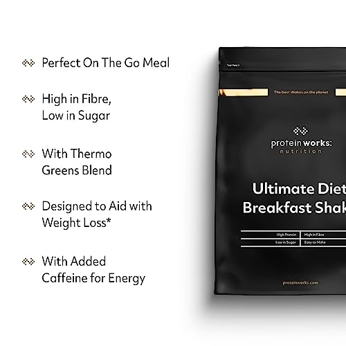 Protein Works - Ultimate Diet Breakfast Shake - Low Calorie Breakfast Shake - Low Sugar High Protein Breakfast