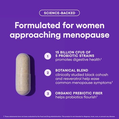 Physician's CHOICE Total Womens Menopause Support Bundle - Womens Probiotic 60ct