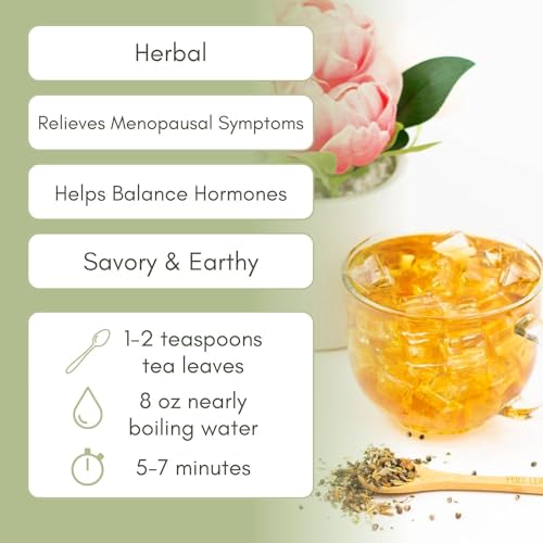 Organic Menopause Relief Loose Leaf Tea - 2oz Bag (Approx. 30 Servings) - Full Leaf Tea Co.