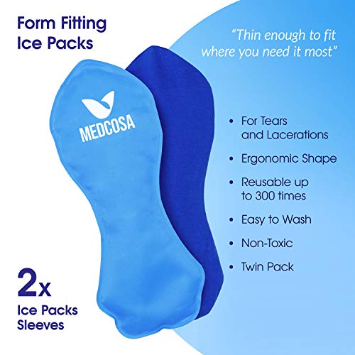 Medcosa Female Ice Pack and Perineal Bottle Set - Reusable Perineal Cold Packs & Portable Bidet Spray BottleMedcosa Female Ice Pack and Perineal Bottle Set - Reusable Perineal Cold Packs & Portable Bidet Spray Bottle