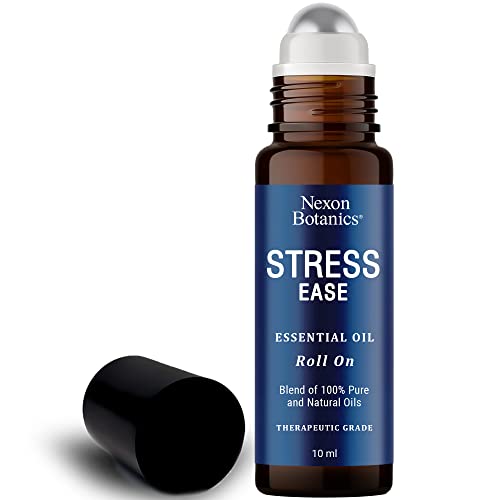 Stress Ease Essential Oil Roll On Blend 10ml - Natural Stress Relief Essential Oils Roll