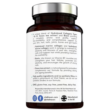 Advanced Collagen Complex - Hydrolised Marine Collagen (Type I) + Hydrolised Bovine Grass