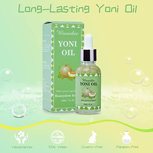 Yoni Oil for Women Set Of 3, 100% Natural Feminine Oil Intimate Deodorant for Women, Eliminates Odor