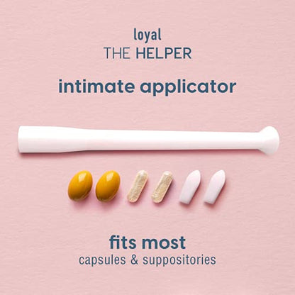 Loyal The Helper Vaginal Suppository Applicators - Efficient - Compact - Comfortable - Fits Most Brands, Pills