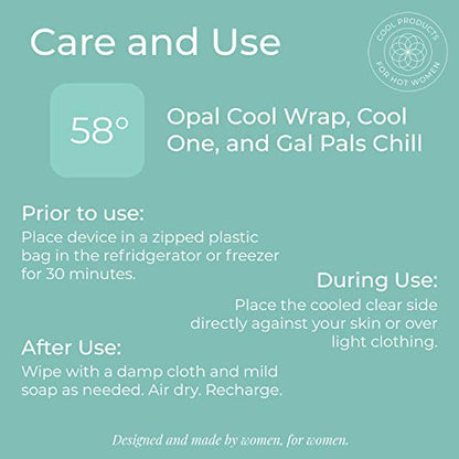 Opal Cool Wrap - Mist; Cool Pack Therapy for Hot Flashes, Night Sweats & MS; Refrigerated Wrap …