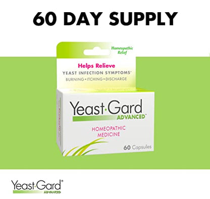 YeastGard Advanced Homeopathic Remedy Capsules - 60 count Bottle