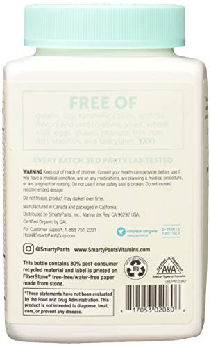 SMARTYPANTS Organic Complete Prenatal Gummies, 120 CT