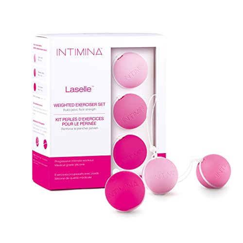 INTIMINA Laselle Weighted Exerciser Set - Women’s 3 Pelvic Floor Weights (28g, 38g, 48g)