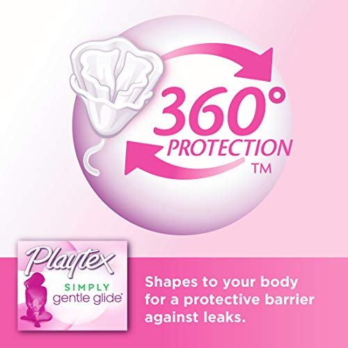 Playtex Simply Gentle Glide Unscented Tampons, Super Absorbency, 36 Count (Pack of 1)