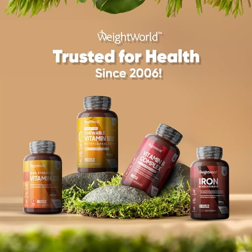 Vitamin B12 Tablets High Strength - 1000mcg Vegan B12 Supplement - 450 Pure Methylcob