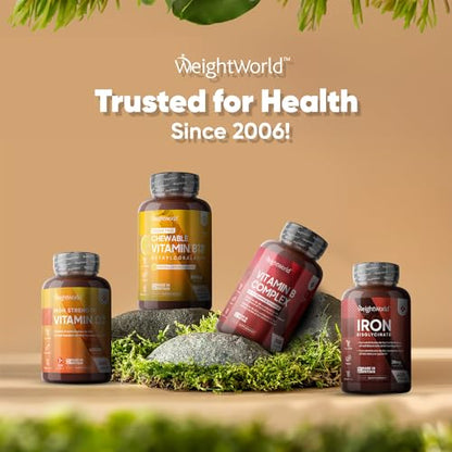 Vitamin B12 Tablets High Strength - 1000mcg Vegan B12 Supplement - 450 Pure Methylcob
