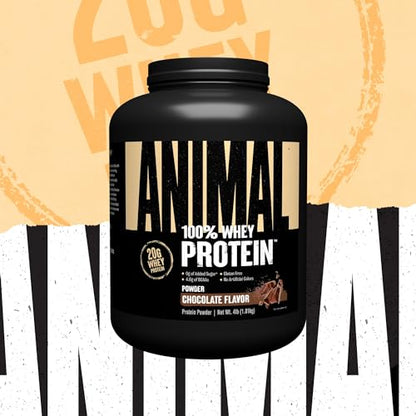 Animal 100% Whey Protein Powder - Whey Blend for Pre- or Post-Workout, Recovery