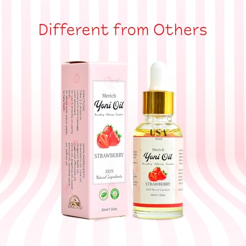 MERICH Natural Yoni Oil - Feminine Yoni Detox Oil - Naturally Scented Vaginal Oil - Restores pH Balance