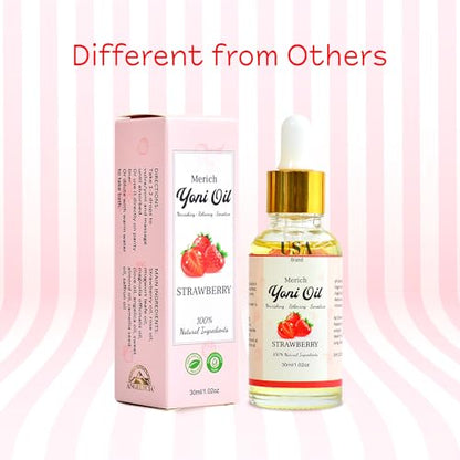 MERICH Natural Yoni Oil - Feminine Yoni Detox Oil - Naturally Scented Vaginal Oil - Restores pH Balance