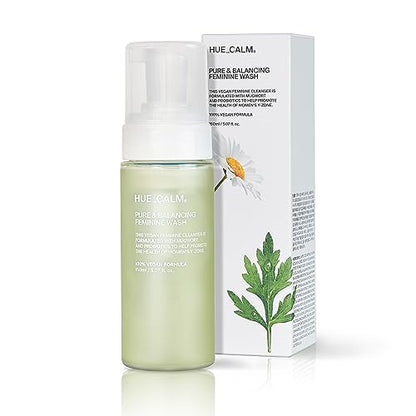 HUECALM Pure & Balancing Feminine Wash, Low pH Balance, Vegan, Korean Beauty Product