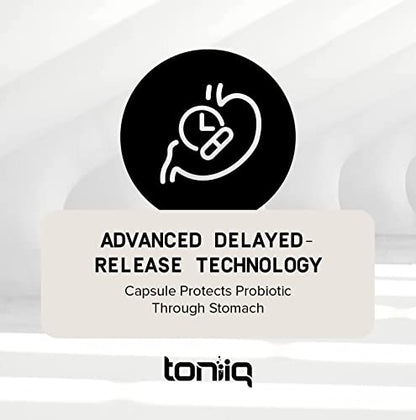 Toniiq 200 Billion CFU Probiotic Supplement 30 Verified Third-Party Tested Strains