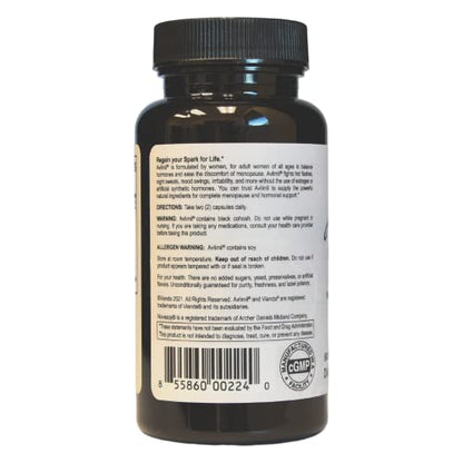 Avlimil Hormone Balance & Menopause Support - Mood Swings, Hot Flashes, Night Sweats and Irritability