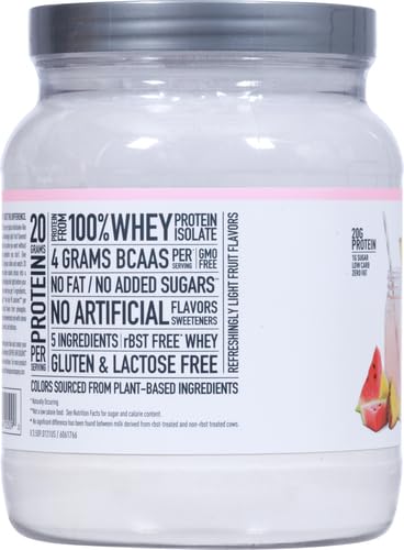 Isopure Protein Powder, Clear Whey Isolate Protein, Post Workout Recovery Drink Mix