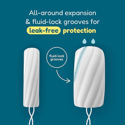 o.b. Tampons Multipack - Non-Applicator Tampon, Unscented - Regular/Super/Super Plus Tampons, 40ct