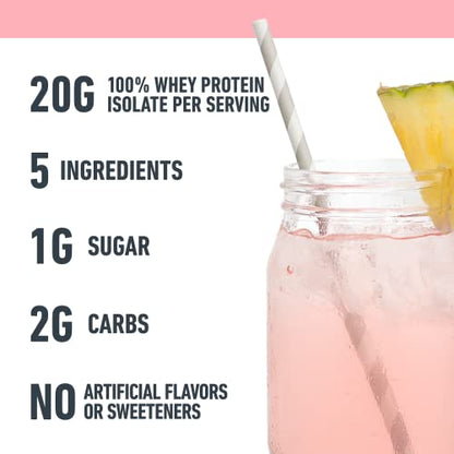 Isopure Protein Powder, Clear Whey Isolate Protein, Post Workout Recovery Drink Mix