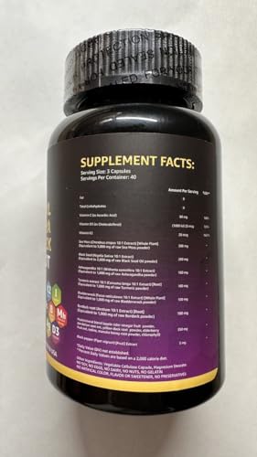 LetaGreen Irish Sea Moss Capsules - 120 Wildcrafted Sea Moss Pills with Black Seed Oil