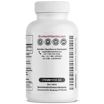 Bronson CoQ10 100 MG High Potency Cellular Energy Production, 60 Vegetarian Capsules