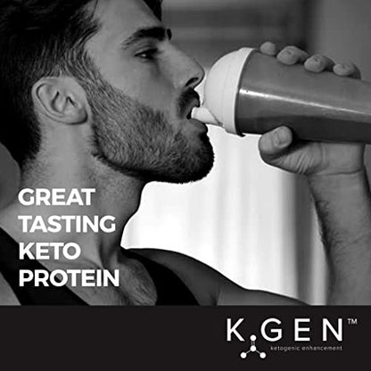 K-GEN Keto Collagen Protein Powder Natural Multi Collagen Chocolate Blend, Coconut MCT Vitamin C+B6