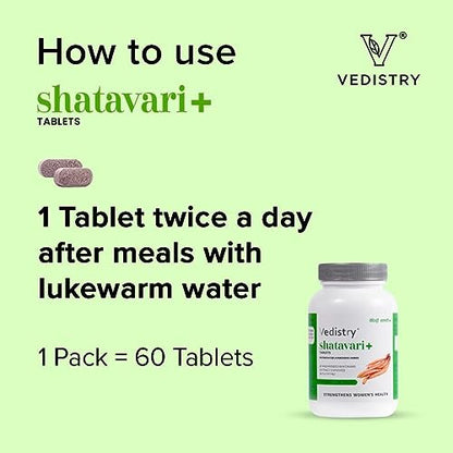 OTAA Vedistry Shatavari + with Piperine for Better Absorption - Balance Female Hormones