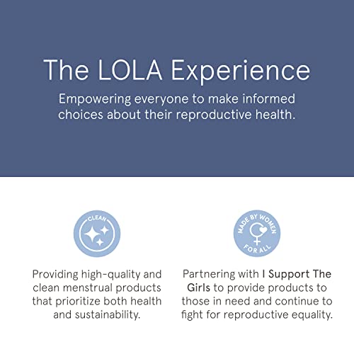 LOLA Organic Cotton Tampons, 60 Count - Super Plus Tampons, Period Feminine Hygiene Products